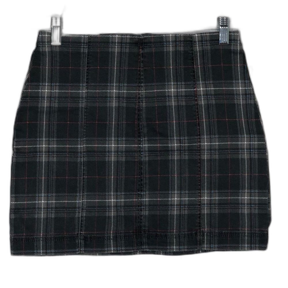 Tinseltown gray plaid mini skirt, NWT, size 3